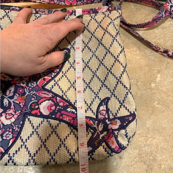Vera Bradley Blue and Pink Crossbody Bag with Adjustable Strap - Picture 11 of 11